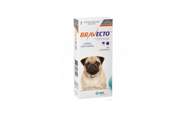 Imagem de Bravecto Antipulgas e Carrapatos para Cães de 4,5 a 10kg