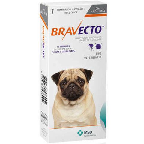 Imagem de Bravecto Antipulgas E Carrapatos Para Caes De 4,5 A 10kg