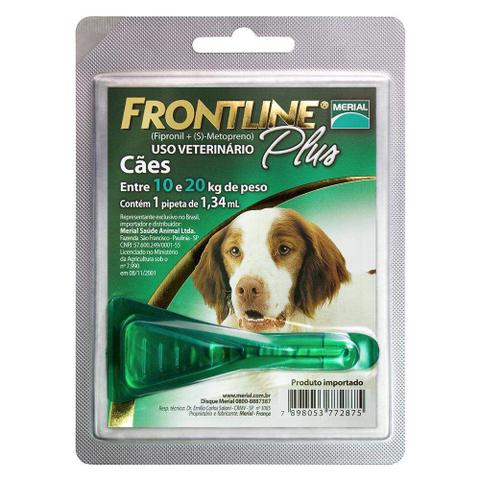 Imagem de Antipulgas e Carrapatos Frontline Plus para Cães de 10 a 20kg - 1 unidade