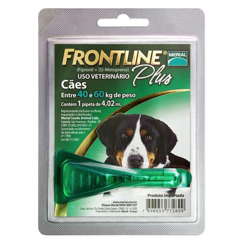 Imagem de Antipulgas e Carrapatos Frontline Plus para Cães de 40 a 60 Kg - Cães de 40 a 60 Kg