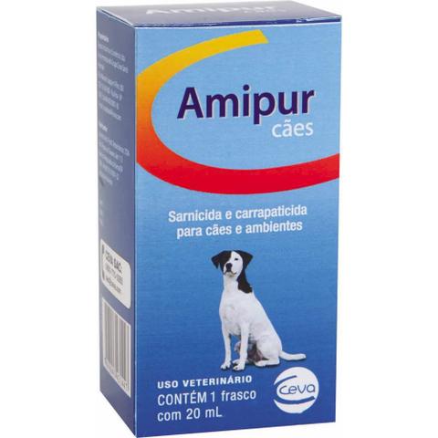 Imagem de Amipur Cães 20ml -Contra Pulgas, Carrapatos, Sarna Demodécica