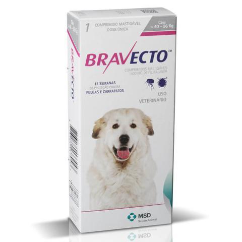 Imagem de Antipulgas e Carrapatos MSD Bravecto para Cães de 40 a 56Kg