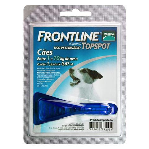 Imagem de Antipulgas e Carrapatos Frontline Topspot para Cães de 1 a 10kg - 1 unidade