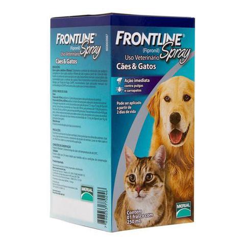 Imagem de Antipulgas e Carrapatos Frontline para Cães e Gatos Spray 250 ml