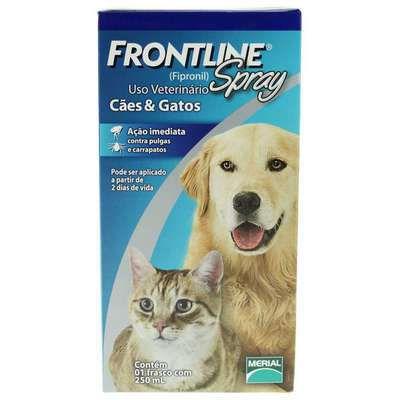 Imagem de Frontline Spray para Cães e Gatos de 250ml - Antipulgas e Carrapatos