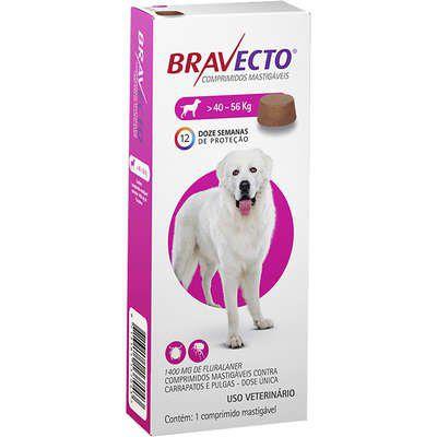 Imagem de Bravecto 40 a 56kg antipulgas e carrapatos