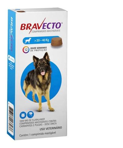 Imagem de Bravecto antipulgas e carrapatos para caes 20 a 40kg