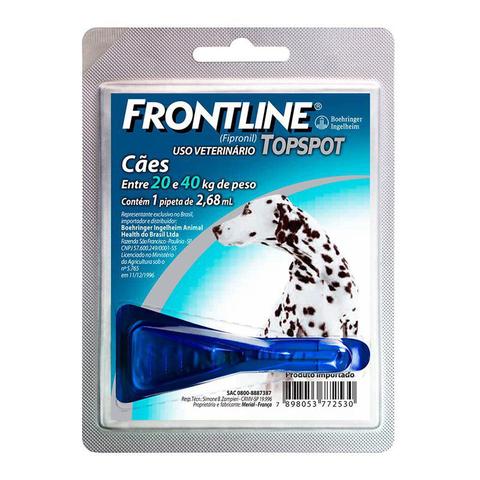 Imagem de Frontline Topspot Antipulgas E Carrapatos Cães 20 A 40kg