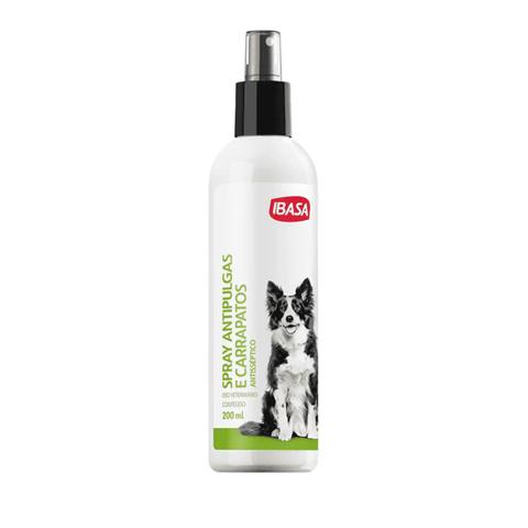 Imagem de Ibasa 200 ml Spray Antipulgas e Carrapatos para cães