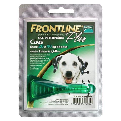 Imagem de Antipulgas e Carrapatos Frontline Plus para Cães de 20 a 40kg - 1 unidade