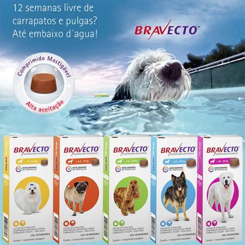 Imagem de Antipulgas E Carrapatos Bravecto MSD 500mg Para Cães De 10kg A 20kg - Combo Com 04 Unidades