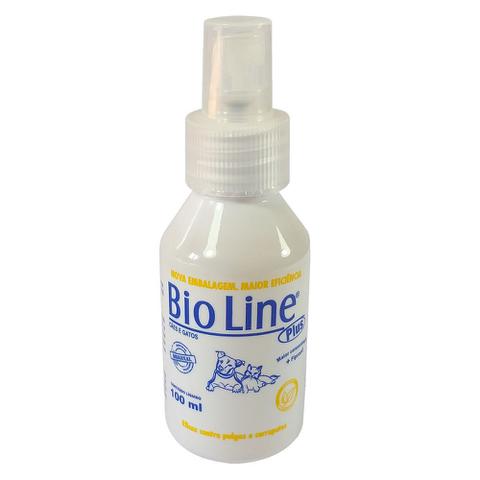 Imagem de Antipulgas e Carrapatos Bio Line Plus Spray Maior Concentração para Cães e Gatos - Farma Line (100 ml)