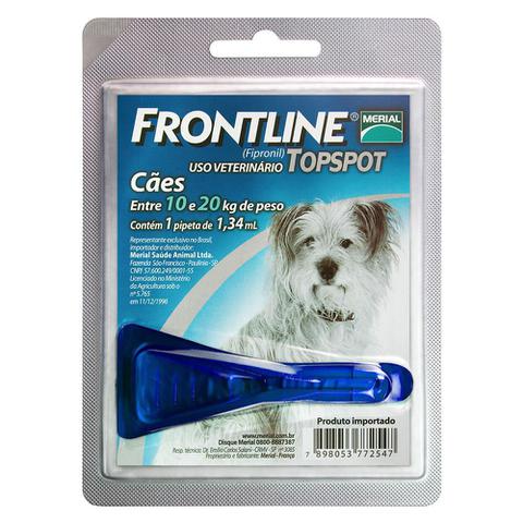 Imagem de Antipulgas e Carrapatos Frontline Top Spot Cães Ate 10 Kg - P