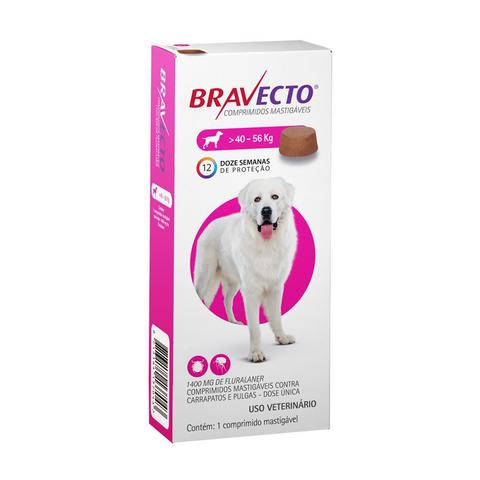 Imagem de Bravecto MSD Antipulgas e Carrapatos para Cães de 40 A 56 kg