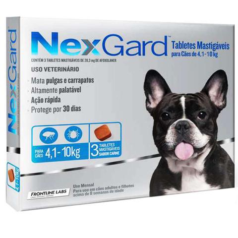 Imagem de NexGard Antipulgas e Carrapatos Merial Cães de 4,1 a 10 Kg