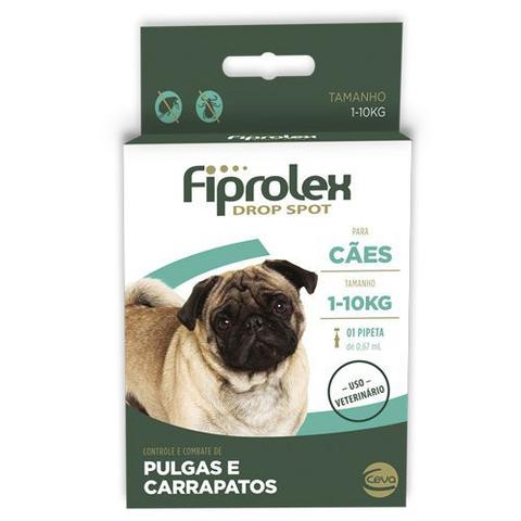 Imagem de Antipulgas e Carrapatos Fiprolex de 0,67ml para Cães até 10 Kg