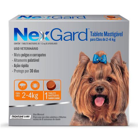 Imagem de Nexgard Antipulgas E Carrapatos Cães De 2 A 4kg